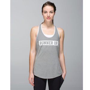 LULULEMON heathered gray Runner Up tank top